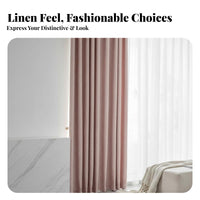 Sun Protection Solid Color Blackout Curtain 99.9% Light Blocking Grommet Top Blackout Panel Modern Design Room Darkening Shade Thickened Material for Day Sleepers, Alternating Schedule Workers, Home Theater Enthusiasts, Bedroom, Balcony, Nursery, Office