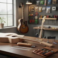 3 Pieces Stainless Steel Guitar Luthier Tool Set Precise Measurement Guitar Setup and Maintenance Kit Long-Lasting Fret Slotting Saw Kit All-in-a for Luthiers, DIY Enthusiasts, Workshop