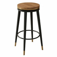 High-Density Foam Cushion Padded Swivel Counter Stool with Footrest Bar Chair Stable Base Seating Furniture Sturdy Construction for Homeowners, Restaurant Owners, Adults, Cafe, Pub, Kitchen Island