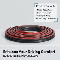 Car Door Seal Strip, Z-Type Rubber Sealing Strip for Doors, Hoods, Trunks, Universal Fit, Noise Insulation, Waterproof, Dustproof
