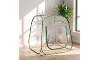 Mini Greenhouse Zippered Plant Shelter with Cover Portable Greenhouse Light-Transmitting Grow Tent Heavy-Duty for Gardeners