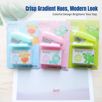 Mini Stapler Set, Small Office Stapler with Staples, Student Stationery Kit, Gradient Colors