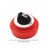 Heavy Duty Two-Way Battery Isolator Switch Waterproof Battery Selector Switch Ignition Protected Vehicle Electrical Component for Boat Owners, RV, Automotive