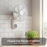 Wireless Control Wall Fan Quiet Performance Wall-Mounted Fan Air Circulator Easy Installation Home Appliance 3 Wind Modes