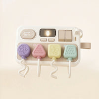Fine Motor Busy Board with Plugs Educational Toy Power Strip Interactive Switch Board Compact for Toddlers