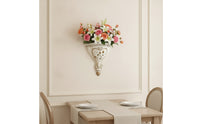 Antique-Style Wall-Mounted Flower Vase Indoor Decorative Wall Vase Elegant Sophisticated for Hallway