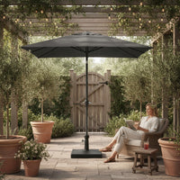 Square Patio Umbrella Base Weighted Umbrella Base with Tightening Knob Heavy Duty Adjustable for Homeowners, Garden, Backyard, Cafe