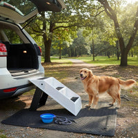 Folding Pet Stairs No Assembly Required Foldable Pet Stairs Lightweight for Car