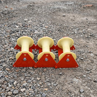 Heavy-Duty Cable Laying Pulley High-Capacity Triple Cable Roller Long-Lasting Wire Guide Wheel Corrosion-Resistant for Workshops