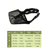 Breathable Dog Muzzle with Mesh Basket Lightweight Mesh Dog Muzzle Comfortable Mouth Cover Secure for Vet Visits