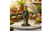 Costumed Frog Figurine Nordic Design Anthropomorphic Frog Statue Long-Lasting for Garden, Office
