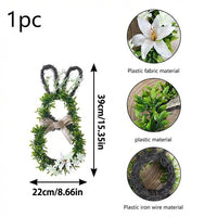 Easter Wreath Outdoor Front Door Wreath Spring Theme Artificial Topiary for Homeowners, Gardeners, Garden, Patio, Entryway, Yard