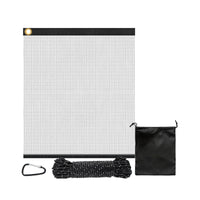 Lightweight Hanging Mesh Storage Bag Breathable Mesh Bag with Drawstring Pouch Sturdy Reinforced for Outdoor