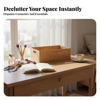 Japanese-Inspired Design Rectangular Catchall Multi-Purpose Wavy border Catchall Tray Multipurpose Desktop Organizer Decorative for Women, Adults, Homeowners, Dressing Table, Entryway, storage chest, Bedroom