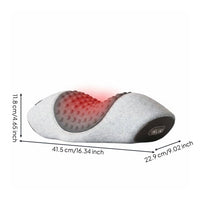 Great Gift Idea Electric Neck Massage Pillow Soothing Heat Heated Neck Massage Pillow Ergonomic Design Personal Care Appliance for Parents, Elderly, Office Workers, Bedtime