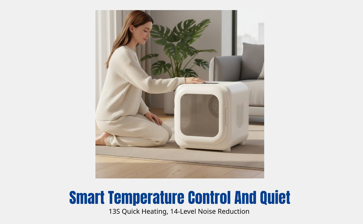 Smart Pet Dryer, Automatic Quiet Drying Box for Cats and Dogs, Home Use, Fast Dry, Spacious