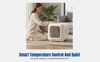 Smart Pet Dryer, Automatic Quiet Drying Box for Cats and Dogs, Home Use, Fast Dry, Spacious