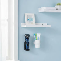 wall Mounted Electric Grooming Device Holder Space-Saving Electric Grooming Device Wall Rack Waterproof Self Rack for Restroom