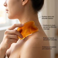 Massage Comb Scraping Set, Resin Material Board, Triangle for Meridian Treatment, for Muscle Relaxation