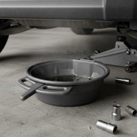 Oil Drain Pan Heat-Resistant Waste Oil Collector Heavy Duty Parts Cleaning Tub for DIY Mechanics, Auto Repair Shop, Garage, Driveway