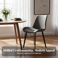 Modern Design Upholstered Armless Chair Minimalist Design Armless Upholstered Chair Soft Cushion Household Furniture Comfortable for Homeowners, Business Owners, Interior Designers, Dining Room, Restaurant, Reception Area, Kitchen