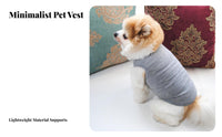 Breathable Solid Color Dog Vest Soft Textile Sleeveless Pet Shirt High Elasticity for Dogs, Young Dogs, Summer, Outdoor, Indoor