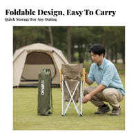 Foldable Design Highspine Camping Chair Lightweight Highspine Folding Camp Chair Padded head cushionrest Portable Seat Built-in beverage holder for Beachgoers, Sports Spectators, Fishing, outdoor meal, spineyard, Barbecues