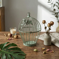 Birdcage with Arched Door Rustic Decorative Birdcage Charming for Weddings