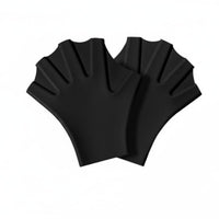 2 Pieces Lightweight Swimming Hand Paddle Glove Comfortable Silicone Hand Paddle Portable Pool Training Glove Water Resistance for Children, Adults