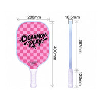 Lightweight Pickleball Paddle with Wrapped Grip Long-Lasting Paddle with Non Slip Grip Ergonomic Pickleball Overgrip Soft for Beginners, Families, Outdoor Games, Weekend Recreation