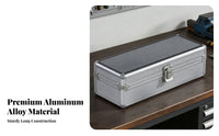 Transparent Lid Watch Display Box Dustproof Watch Display Case Dust-Proof for Women, Fathers, Dresser Top, Bedroom, Closet