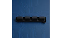 Molded One Piece 4-Button Rubber Key Strip Raised Buttons Conductive Rubber Button Assembly Smooth Finish Keyboard Conductive Pad Strip Compact