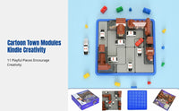Urban Blockade Mind Game, Logic Training, Cartoon Pieces, Educational Toy for Children, Shared Enjoyment