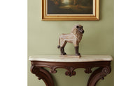 Lion Sculpture Rustic Lion Statue Distressed Decor for Tabletop, Study, Bookshelf