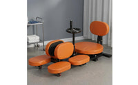 Split-Leg Stretching Caster Wheels Seated Stretching Machine Comfortable Padding Leg Stretcher