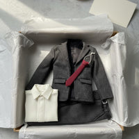1/12 Scale Suit Set Trendy  6-Inch Male Figure Outfit Detailed Tailoring Collectible Accessory for Collectors, Hobbyists
