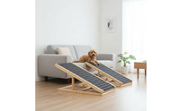 Wooden Dog Steps for Bed Solid Wood Frame Foldable Wooden Dog Ramp