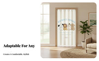 Fabric Partition Screen Heat Insulating Doormanner Curtain Easy Installation