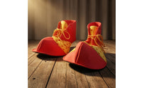 Dotted Clown Shoes Orange Ties Red Clown Shoes Black Sole Costume Item Cotton