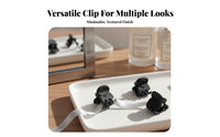 Mini Hair Grip Fastener Basic Design Mini Black Hair Fastener Chic Accessory Lightweight Secure Hold for Women, Common Use