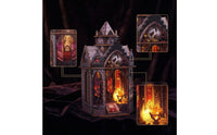 Miniature Library Kit Lighted Bookshelf Insert Whimsical Decor for Hobbyists, Adults