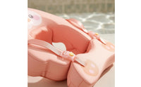 Support Straps Penguin Swim Loop Inflatable Infant Buoy with Safety Buckles Waterproof Swim Seat with Backrest for Babies, Toddlers