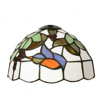 Stained Glass Lampshade Colored Glass Dome Light Shade with Metal Fitter Pendant Lamp Shade Artisan Mosaic Handcrafted Style Suitable for Dining Room Studio Lounge Home Use