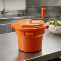 Fitted Lid Salad Dryer Side Handles Manual Salad Dryer Centrifugal Hand Crank Vegetable Dryer Plastic