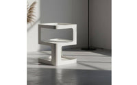 Geometric Side Table Space Saving Bedside Table Easy to Clean Nightstand