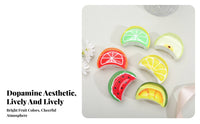 Fruit Hair Grip Clamp Sweet Design Cute Fruit Jaw Clamp Lemon Pattern Jaw Clamp Colorful for Teenagers, Parties
