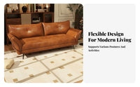 Small Space space-efficient Multi-Seater Settee Vintage Look Straightrear Settee centuryera Modern Sofa Sturdy Frame for Apartment Dwellers, Interior Design aficionados, Homeowners, Studio Flat, Lounge Area, Office