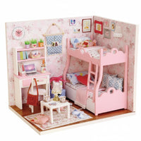 DIY Miniature House Kit Realistic Features DIY Miniature Dollhouse Kit Tiny House Assembly Model Highly Detailed Design