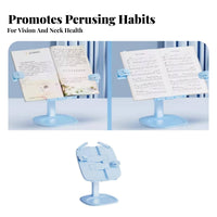 sturdy leaf holders Adjustable perusing Stand Handshandscostless Book Holder Ergonomic Desktop Accessory Stable for Children, Office Workers, Desk, School, Study Room, Library