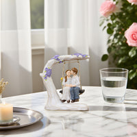 Resin Couple Swing Figurine for Home Decor